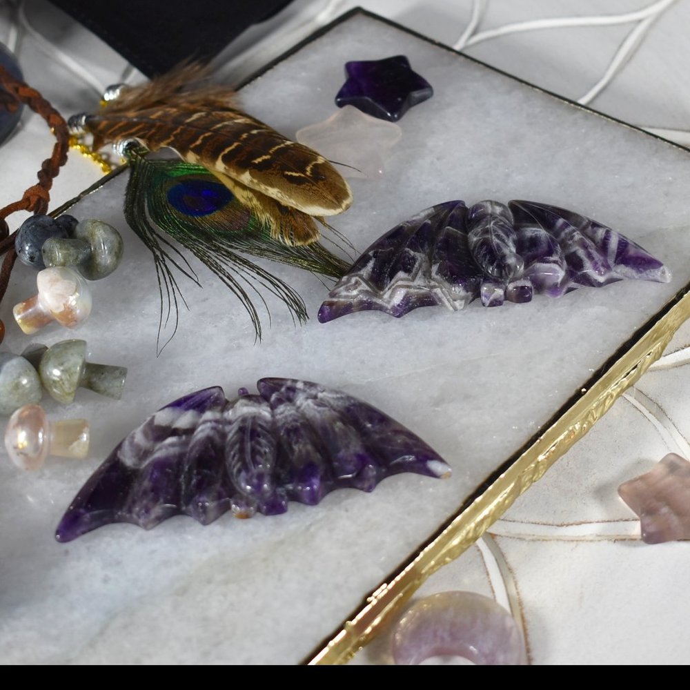 Chevron Amethyst Bat